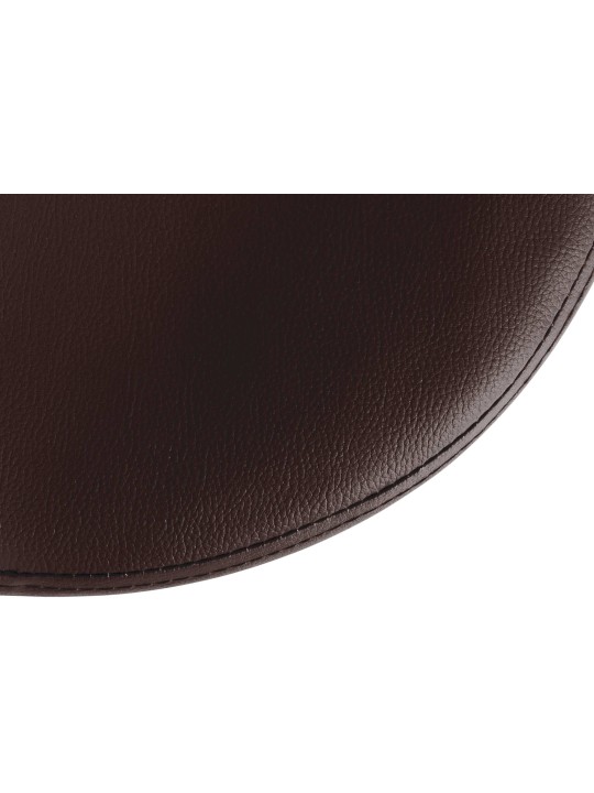 Juego de 2 taburetes de bar Ponte piel sintética, marrón Juego de 2 taburetes de bar Ponte piel sintética, marrón