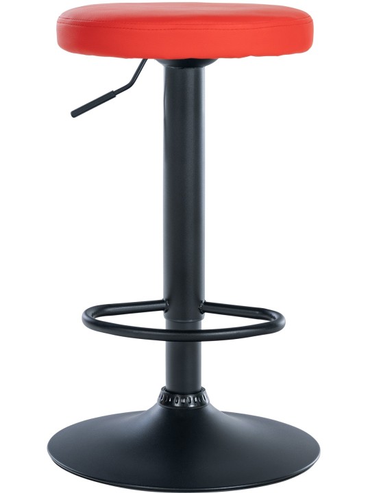 Juego de 2 taburetes de bar Ponte piel sintética, rojo Juego de 2 taburetes de bar Ponte piel sintética, rojo