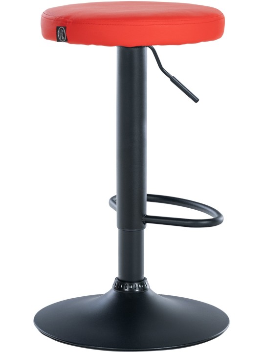 Juego de 2 taburetes de bar Ponte piel sintética, rojo Juego de 2 taburetes de bar Ponte piel sintética, rojo