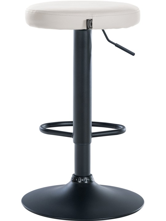 Juego de 2 taburetes de bar Ponte de piel sintética., blanco Juego de 2 taburetes de bar Ponte de piel sintética., blanco