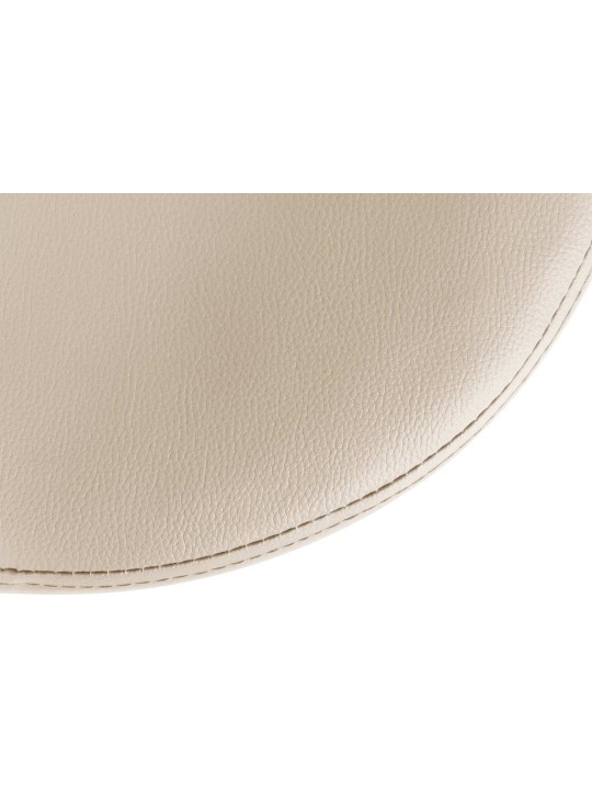 Juego de 2 taburetes de bar Ponte piel sintética, crema Juego de 2 taburetes de bar Ponte piel sintética, crema