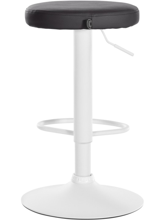 Juego de 2 taburetes de bar Ponte piel sintética, negro Juego de 2 taburetes de bar Ponte piel sintética, negro