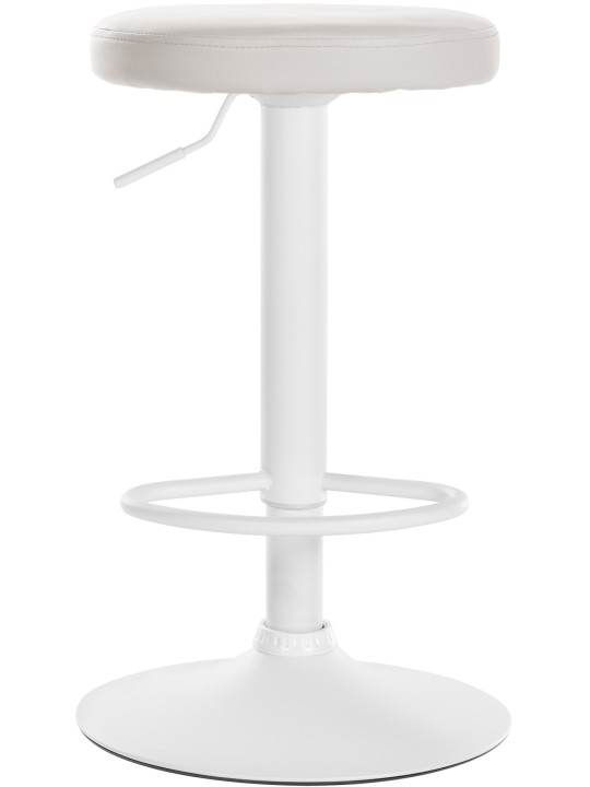 Juego de 2 taburetes de bar Ponte piel sintética, blanco Juego de 2 taburetes de bar Ponte piel sintética, blanco