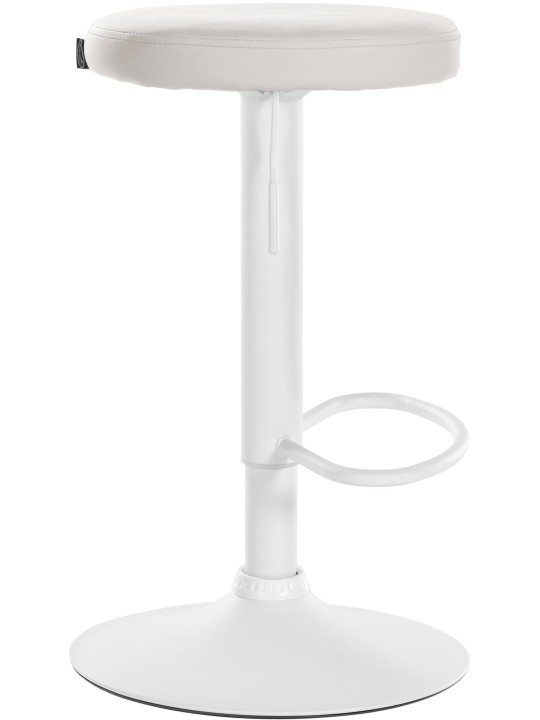 Juego de 2 taburetes de bar Ponte piel sintética, blanco Juego de 2 taburetes de bar Ponte piel sintética, blanco