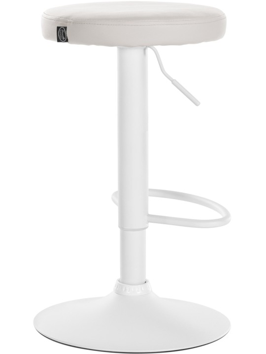 Juego de 2 taburetes de bar Ponte piel sintética, blanco Juego de 2 taburetes de bar Ponte piel sintética, blanco