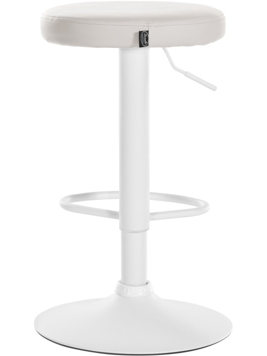 Juego de 2 taburetes de bar Ponte piel sintética, blanco Juego de 2 taburetes de bar Ponte piel sintética, blanco