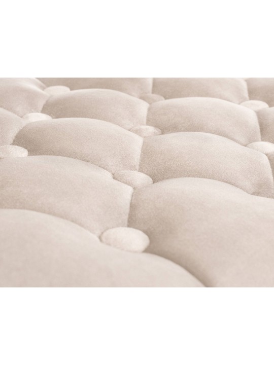 Taburete de bar Dublin terciopelo cromado, crema