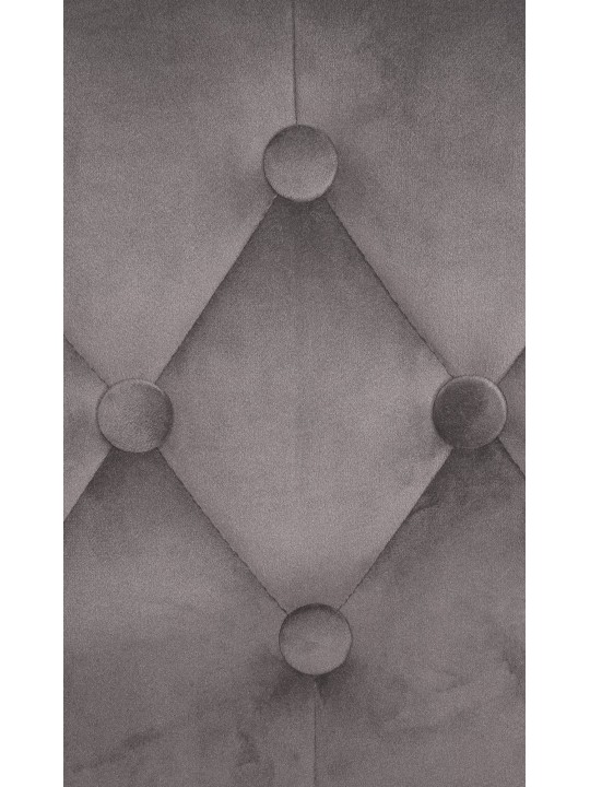 Taburete de bar Dublin terciopelo cromado, gris