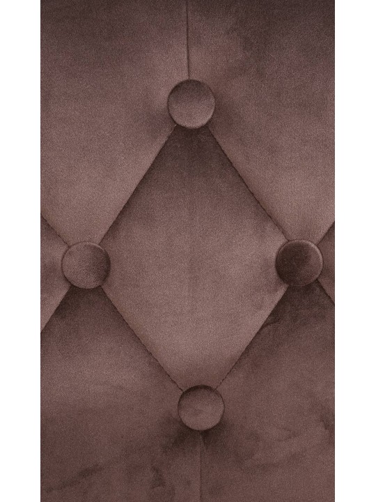 Taburete de bar Dublin terciopelo, marrón