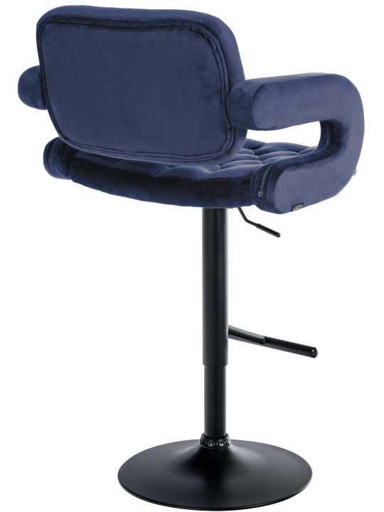 Taburete de bar Dublin terciopelo, azul