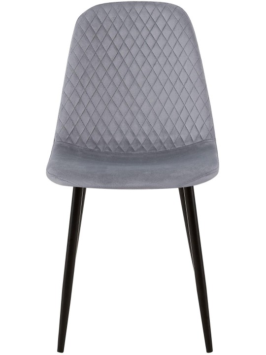 Conjunto de 4 sillas Giverny terciopelo, gris Conjunto de 4 sillas Giverny terciopelo, gris