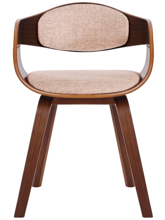 Silla de visita tela Kingston, nogal/crema Silla de visita tela Kingston, nogal/crema