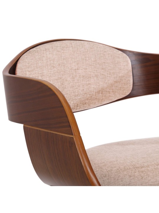 Silla de visita tela Kingston, nogal/crema Silla de visita tela Kingston, nogal/crema