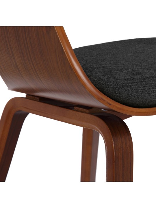 Silla de visita tela Kingston, nogal/gris oscuro Silla de visita tela Kingston, nogal/gris oscuro