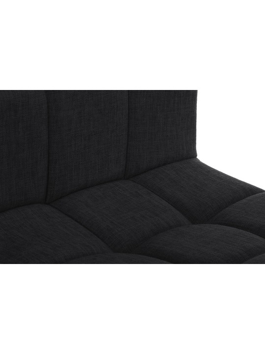 Juego de 2 taburetes de bar tela Calma, negro Juego de 2 taburetes de bar tela Calma, negro
