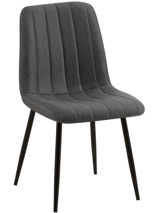 Silla Tela Dijon, gris oscuro Silla Tela Dijon, gris oscuro