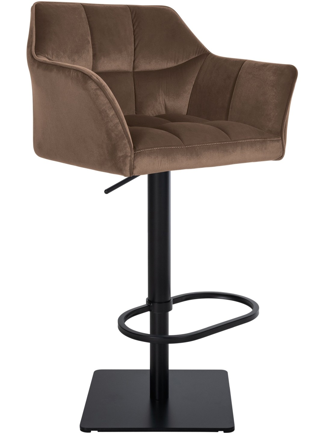 Taburete de bar Damaso B terciopelo, marrón