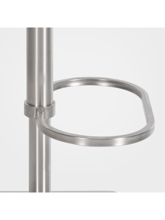 Taburete de bar Damaso E terciopelo, gris