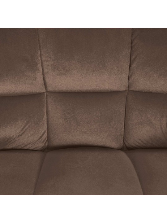 Taburete de bar Damaso E terciopelo, marrón