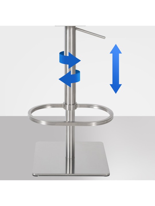 Taburete de bar Damaso E terciopelo, marrón