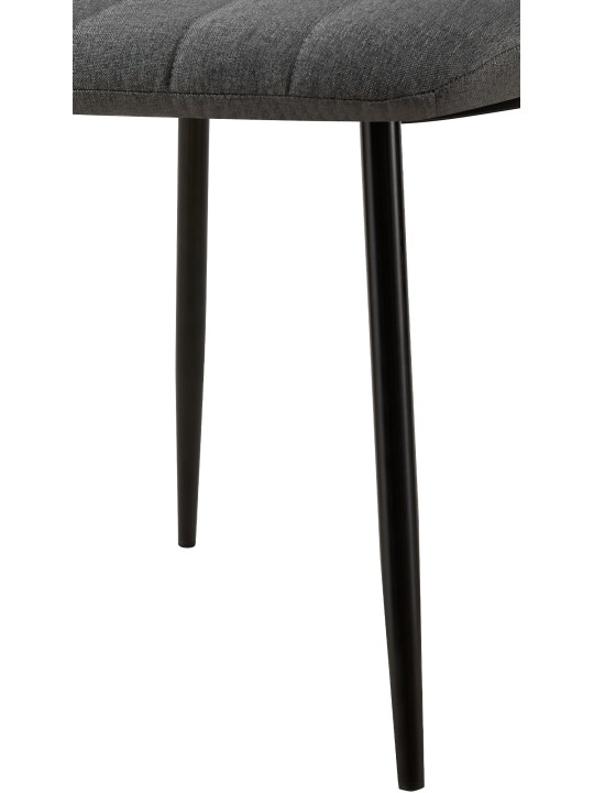 Conjunto de 4 sillas tela Dijon, gris oscuro Conjunto de 4 sillas tela Dijon, gris oscuro