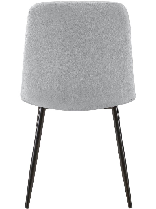 Conjunto de 4 sillas tela Dijon, gris Conjunto de 4 sillas tela Dijon, gris