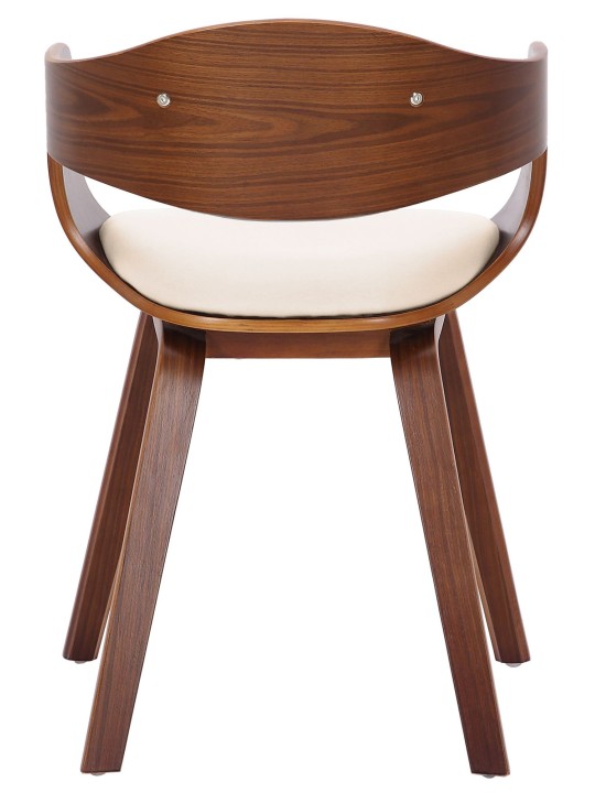 Conjunto de 2 sillas Kingston piel sintética, nogal/crema Conjunto de 2 sillas Kingston piel sintética, nogal/crema