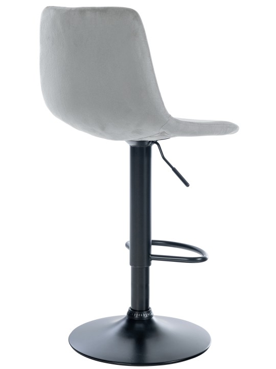 Juego de 2 taburetes de bar Divo terciopelo, gris Juego de 2 taburetes de bar Divo terciopelo, gris