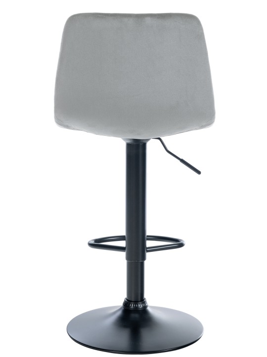Juego de 2 taburetes de bar Divo terciopelo, gris Juego de 2 taburetes de bar Divo terciopelo, gris