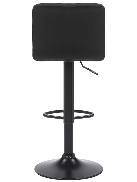 Taburete de bar Feni terciopelo, negro