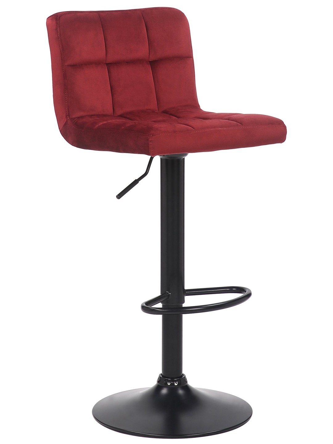 Taburete de bar Feni terciopelo, rojo