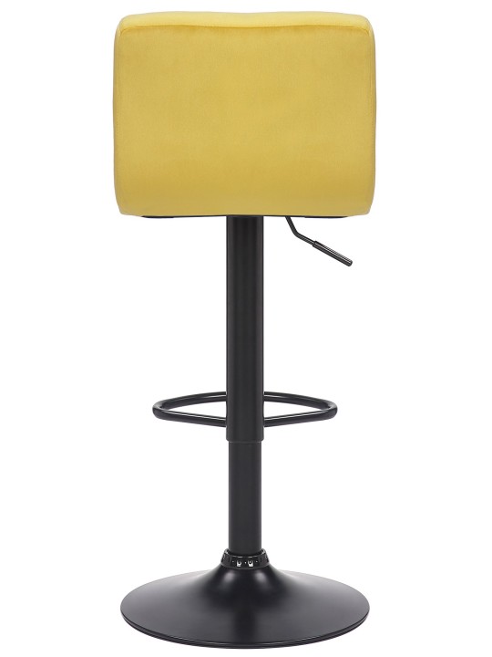 Taburete de bar Feni terciopelo, amarillo