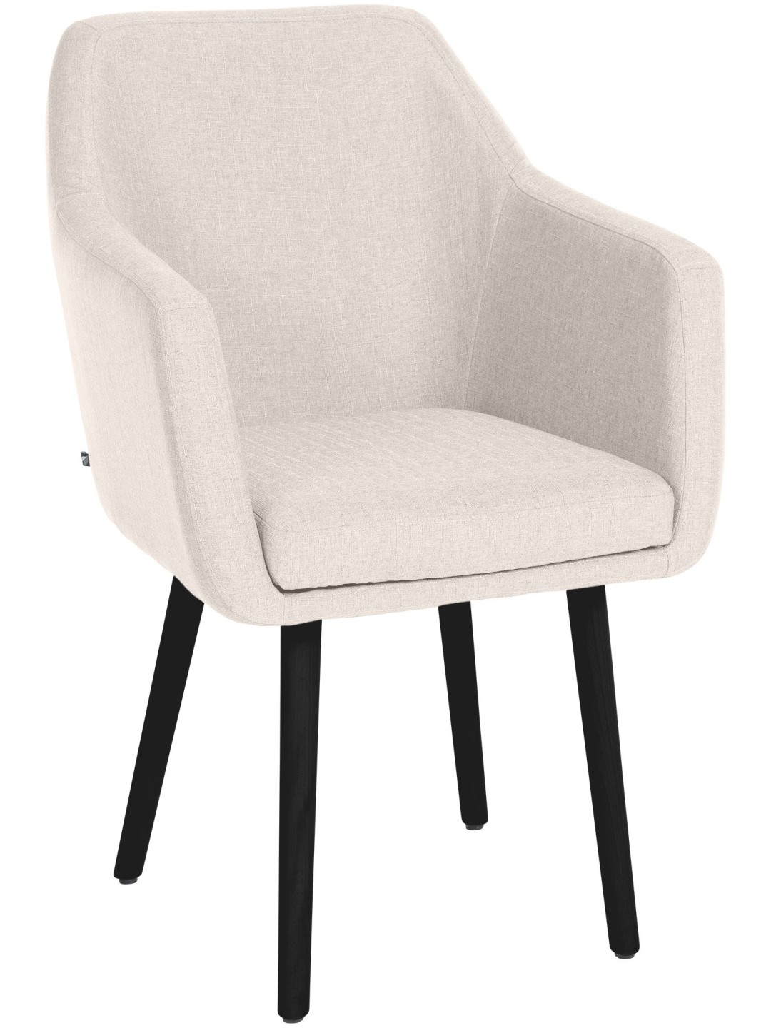 Silla de visita tela Utrecht, crema