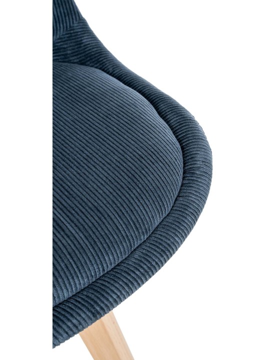 Conjunto 4 Sillas Linares Cordón, azul oscuro