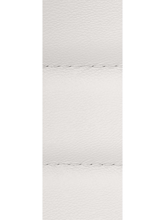 Silla de oficina Mollis de cuero genuino, blanco