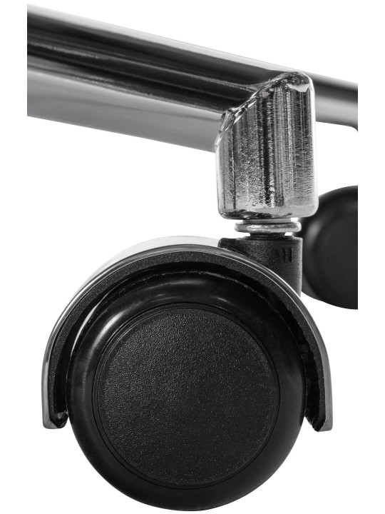 Silla de oficina Mollis de cuero genuino, crema