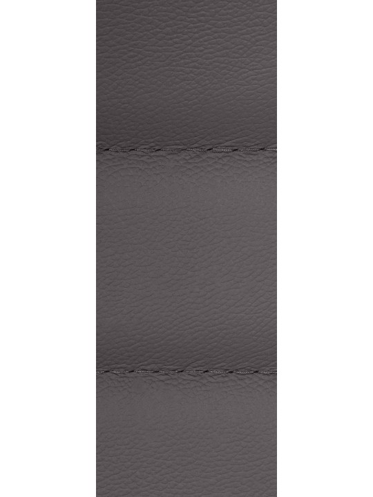 Silla de oficina Mollis de cuero genuino, gris