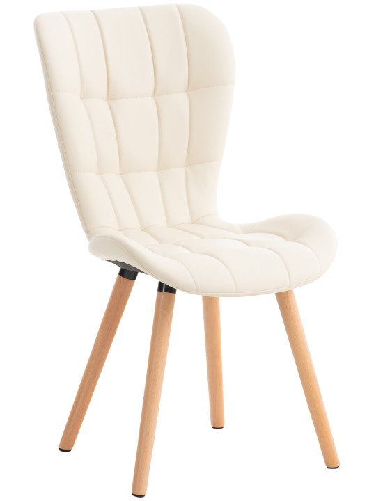 Silla Elda PU natura, crema Silla Elda PU natura, crema