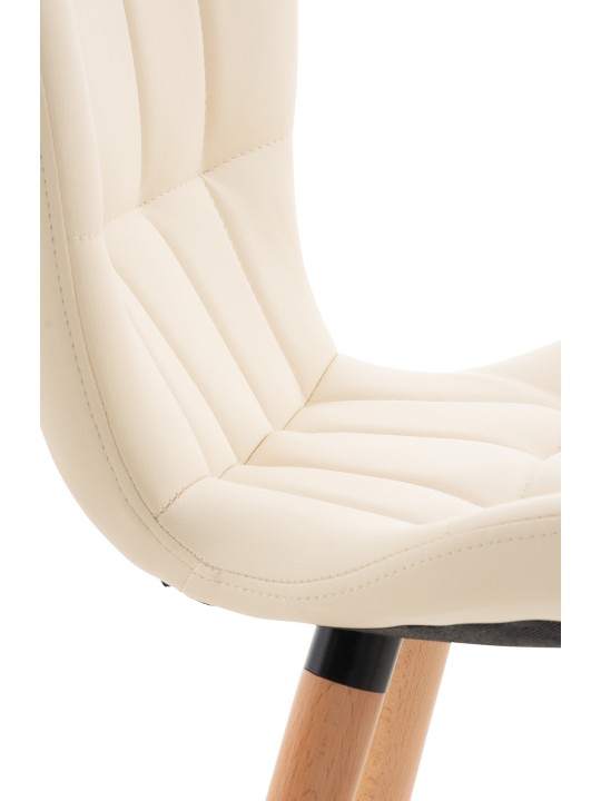 Silla Elda PU natura, crema Silla Elda PU natura, crema