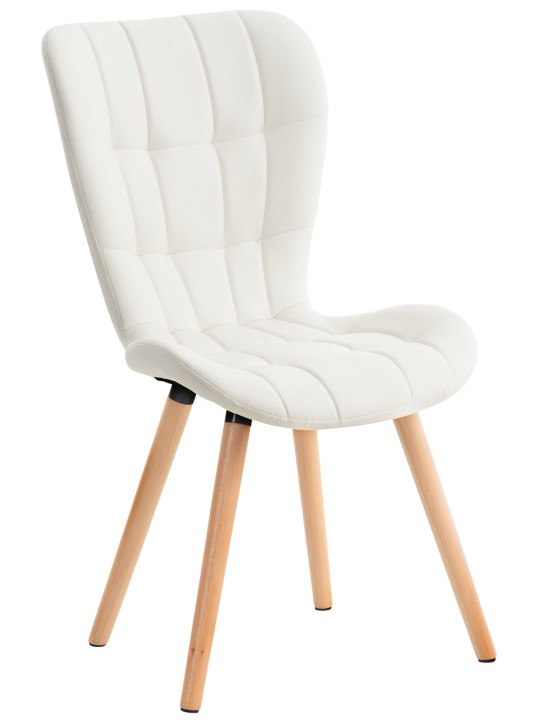 Silla Elda PU natura, blanco Silla Elda PU natura, blanco