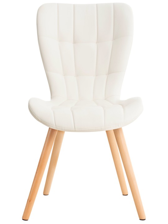 Silla Elda PU natura, blanco Silla Elda PU natura, blanco