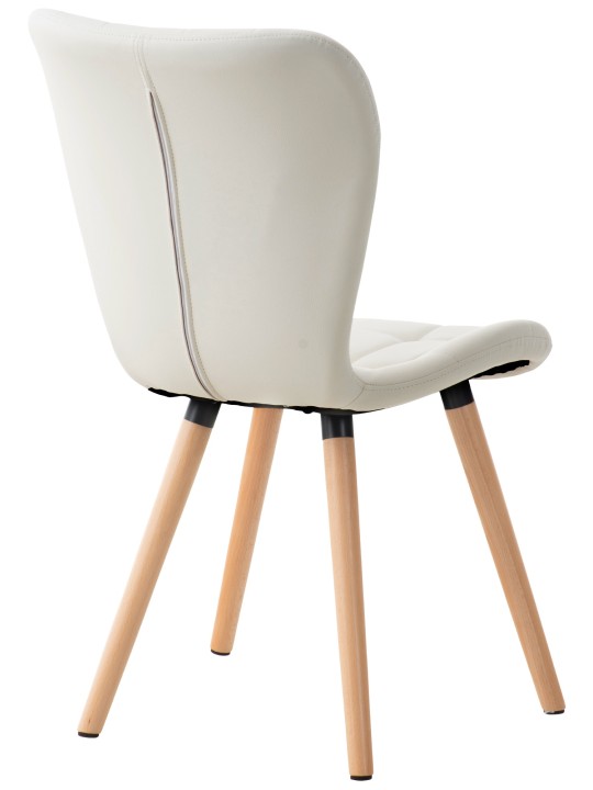 Silla Elda PU natura, blanco Silla Elda PU natura, blanco