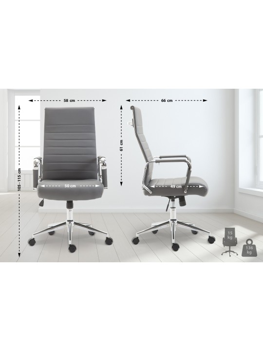 Silla de oficina Columbus, gris Silla de oficina Columbus, gris