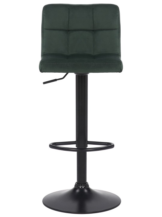 Juego de 4 taburetes de bar Feni terciopelo, verde