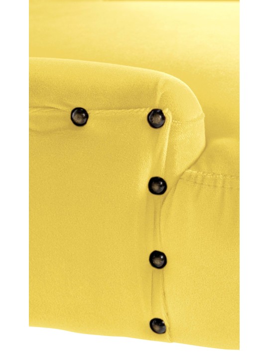 Silla de comedor Aberdeen terciopelo antiguo, amarillo