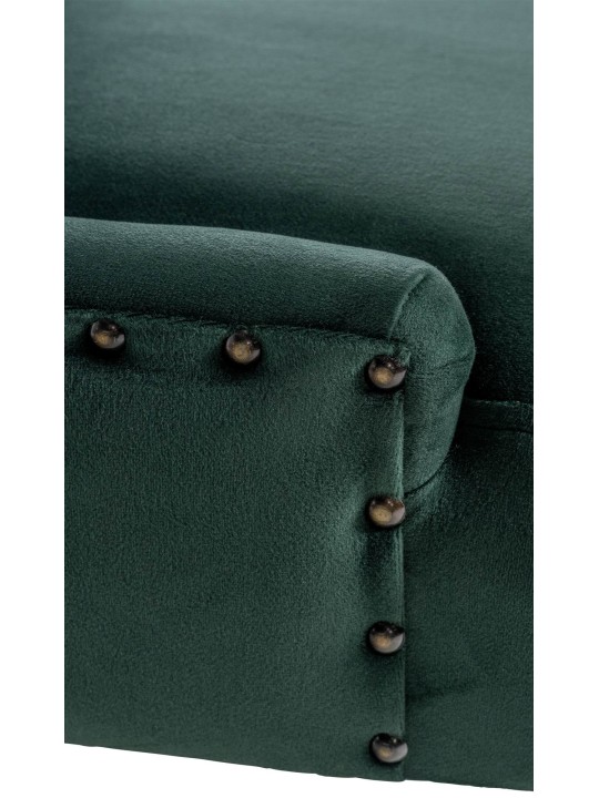 Silla de comedor Aberdeen terciopelo antiguo-claro, verde oscuro