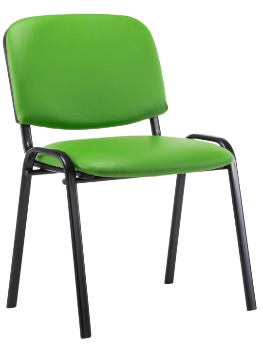 Silla de visita Ken símil piel, verde Silla de visita Ken símil piel, verde
