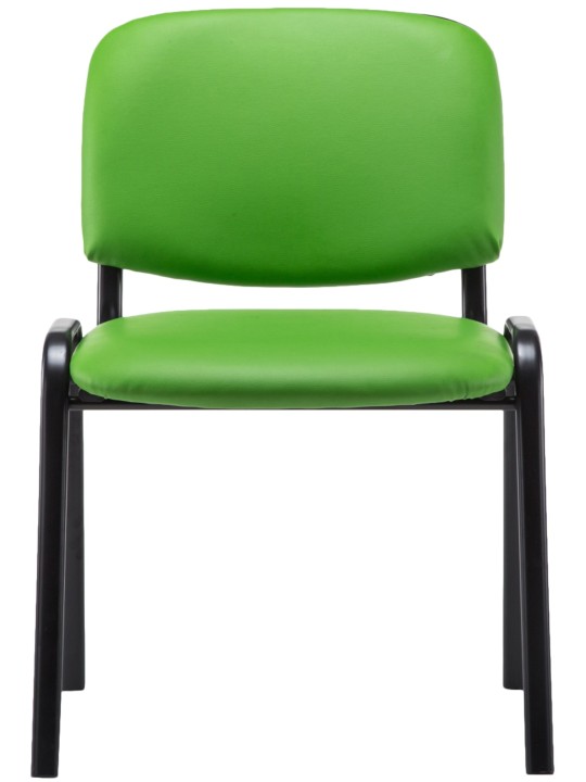Silla de visita Ken símil piel, verde Silla de visita Ken símil piel, verde