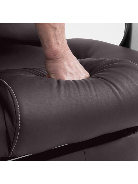 Silla de oficina Pacific con función de masaje V2, marrón