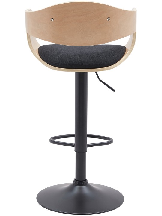 Juego de 2 taburetes de bar Kingston B tela, natural/negro Juego de 2 taburetes de bar Kingston B tela, natural/negro